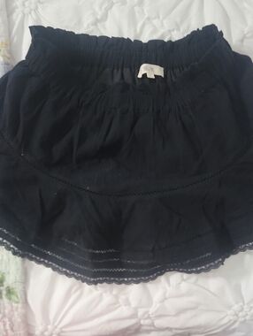 Women’s Black Tiered Skort with Elastic Waist